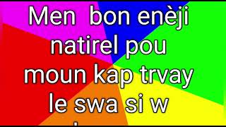 enèji natirel  pou moun ki travay  le swa  si w manke memwa lap Ken be po w an sante