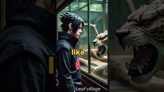 Sasuke vs Tiger 🐅at zoo  😱 #naruto #shortsfeed #viral