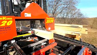 Homemade Lumber! Sawing Our Own Logs Into Boards With Our 2520 TimberKing Sawmill!