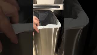 Stainless Slim Trash Can by Home Zone Living - Perfect for Tight Places