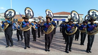 Banda marcial FANESC no Concurso de Bandas e Fanfarras de Mata de São João 2024