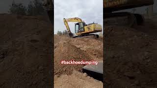 Dumping of soil for backfilling#construction #civilengineering