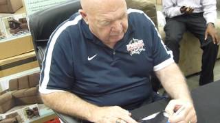 George "The Animal" Steele, Hall of Fame Wrestler, signing autographs - TopSignatures.com