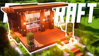 Minecraft Architecture | How to Build a Modern Wooden Cabin