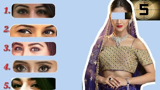 Match The Eyes Of Top Starplus Actresses || Interesting Puzzle ||How Many Can You Guess?