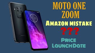 Motorola One Zoom Price, First Look, Release Date, Design, Specifications, Camera, Features