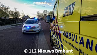 Wielrenner afgevoerd met ambulance na ongeluk aan de Zevenbergseweg in Berghem