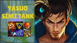 WILD RIFT- Yasuo Build Simi Tank OP | Solo Rank - Gameplay