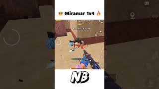 Miramar 1v4 😱😎🔥  #pubgmobile #pubg #shorts  #bgmi #gaming #pubgm #scout #mortal