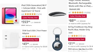 Best Amazon Cyber Monday Apple Deals #apple #cybermonday #amazon