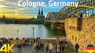 Cologne, Germany walking tour 4K 60fps