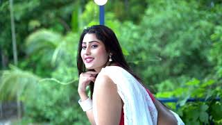 Cute Soumi Just Fly With White Saree || Girl Friend