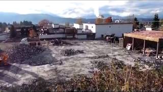 Old ADSS Alberni District High School Demolition 2013 to 2014