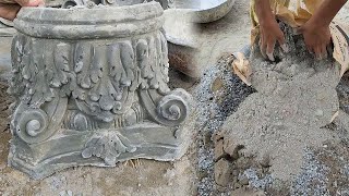 Unique Making of New Cement pillar design | diy Cement craft ideas