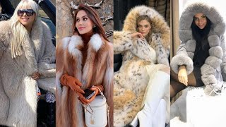 2024 Most Popular Flattering Collection Fur Coat for Girls#winter dress #furcoat #Gucci #hollywood