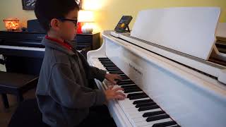 Parker Wolf (age 6) - Faber Piano Adventures 3A, Long, Long Ago (solo)