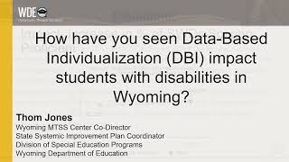 Wyoming DBI Impact Data