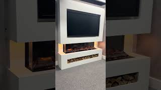 Evolution Fires Package 11 Media Wall and Electric Fireplace