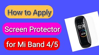 Mi Band 4 Screen Protection | How to apply screen guard  |  Screen Protector