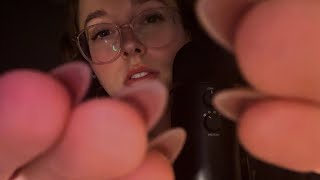 ASMR close clicky whispers (almost touching you but not quite)