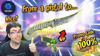 🔥How to reach a Knife!!🔥 -  INSANE PROMO CODE 100% 2024