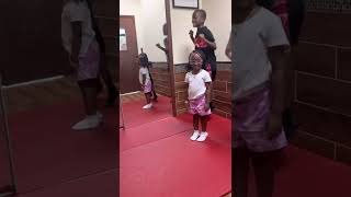 Kids trying Victory Martial Arts Class