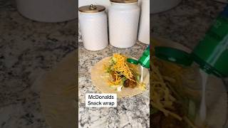 How to make MacDonalds snackwrap #mcdonalds #mcdonaldssnackwrap #chickenstrips #easydinner