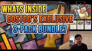 Costco Exclusive Pokemon 3-Pack Bundle, Eevee Collector Chest + 2 Pokeball Tin Unboxing