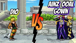 Dio Vs Ainz Ooal Gown jojo's bizzare adventure x overlord fights / mugen