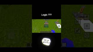 Minecraft troll face logic Logic 💀 #shorts #viral #minecraft #gaming #funk  #dream ##hardcore #edit