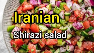 SALAD SHIRAZI 《 Flavorful side dish 》