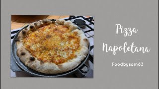 Pizza Napoletana - farina Caputo Nuvola - impasto in planetaria - cottura: padella in pietra + grill