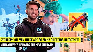 SypherPK Explains Why There is so Many CHEATERS in Fortnite | Ninja on Why He HATES the NEW Shotgun