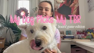 My Dog Picks My August TBR | Board Game TBR 🐶📚