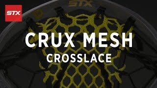 STX Crux Mesh Pocket Stringing Tutorial - Crosslace