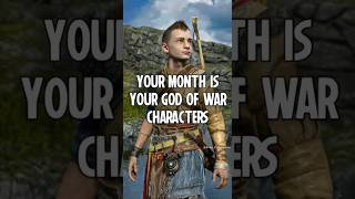 your birth month is your God of war characters #shorts #godofwar #ragnarok