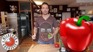 3 Wege eine Paprika zu schneiden - 3 ways to cut a capsicum