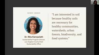 Los Angeles Urban Soil Symposium - Keynote Address - Dr. Rita Kampalath