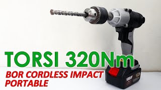 Review Bor Cordless Impact Protable Torsi Monster 320Nm