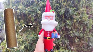 Best out of waste / Santa Claus making with waste material / #crafterishika #santaclaus #christmas