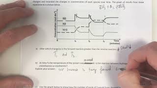 Question 4 - Equilibrium Graph - Year 12 Collision Theory and Equilibrium Test Walkthrough VCE