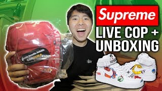 SUPREME WEEK 1&2 UNBOXING + SUPREME X NIKE X NBA LIVE COP!