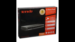 Обзор и распаковка свитча Tenda TEF1110P-8-102W