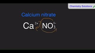 How to write the chemical formula of Calcium nitrate 🧪🧪