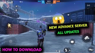 Free Fire Advance Server || All New Updates || How to Download Advance Server ||