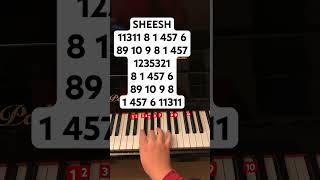 Sheesh // follow my instagram: jessnotes123 #piano #pianotutorial #pianomusic #babymonster #sheesh