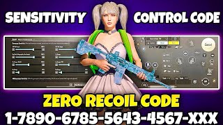 BGMI BEST SENSITIVITY SETTINGS | BGMI SENSITIVITY CODE TODAY | BGMI ZERO RECOIL SENSITIVITY CODE.