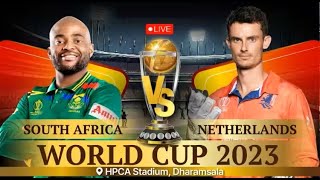 🔴Live South Africa vs Netherlands, 15th Match- Live Cricket Score, Commentary #live #cricket