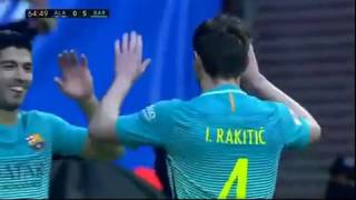 Ivan Rakitic Goal - Alavés vs Barcelona 0-5 - La Liga - 11/02/2017 HD