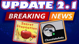 UPDATE 2.1 MESSAGE by CHOCOLATE ANTS 🐜/ BREAKING FIRST NEWS / Secret Staycation Date Announced